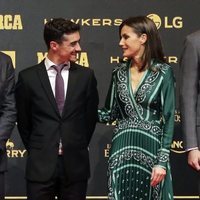 La Reina Letizia y Javier Fernández en el 80 aniversario de Marca