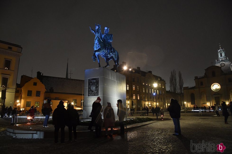 Estatua ecuestre de Carlos XIV Juan de Suecia en Estocolmo