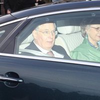 Los Duques de Gloucester en el almuerzo navideño en Buckingham Palace 2018