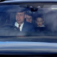 Los Duques de Cambridge, el Príncipe Jorge y María Teresa Turrión Borrallo en el almuerzo navideño en Buckingham Palace 2018