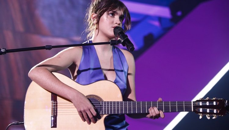 Amaia Romero actuando en la gala final de 'OT 2018'