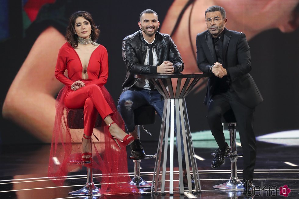 Miriam Saavedra, Suso y Jorge Javier Vázquez en la final de 'GH VIP'