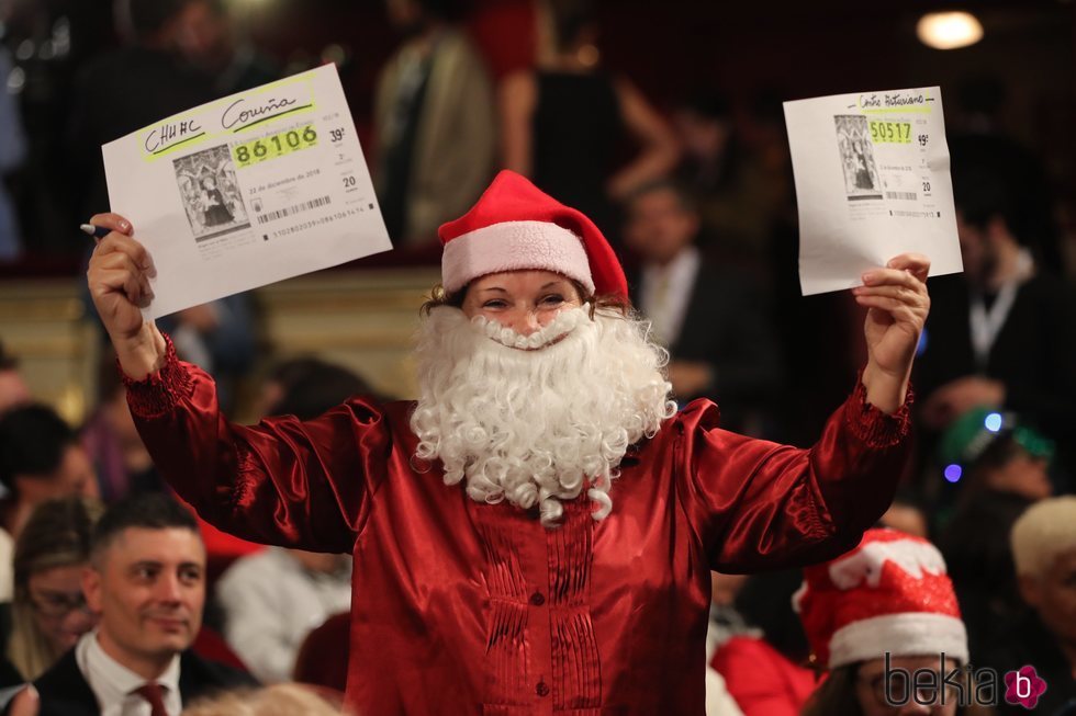 Papá Noel en la Lotería de Navidad 2018