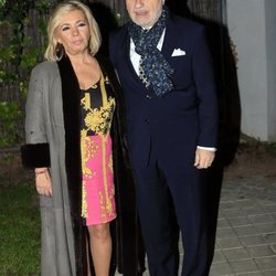 Carmen Borrego y su marido José Carlos Bernal celebrando la Nochebuena