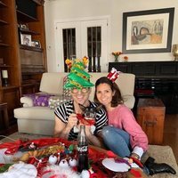 Miguel Ángel Silvestre y su hermana en Navidad