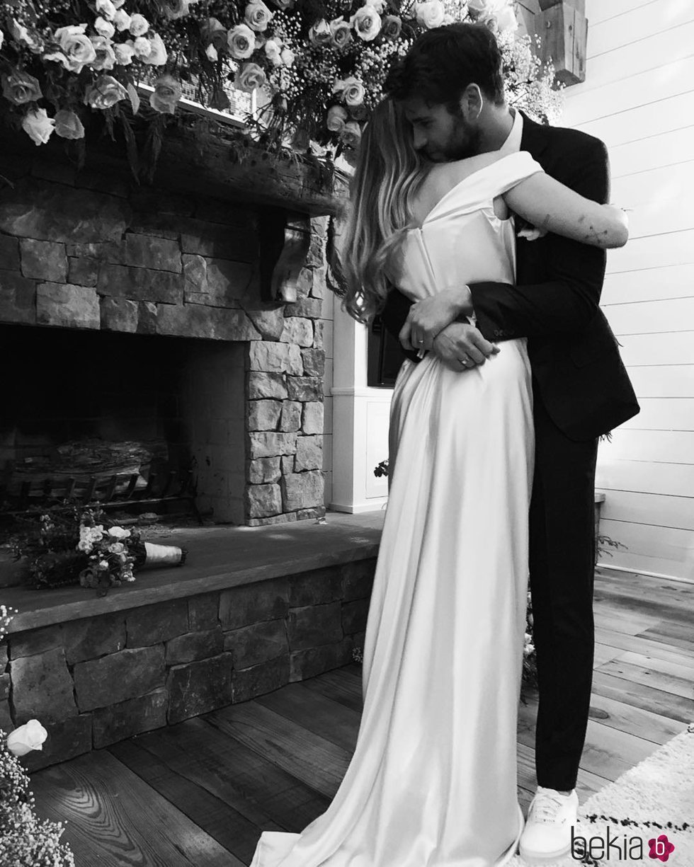 Miley Cyrus y Liam Hemsworth tras su boda