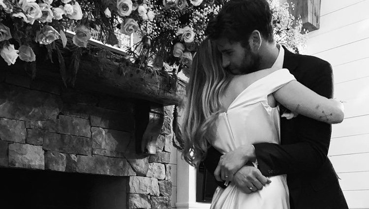 Miley Cyrus y Liam Hemsworth tras su boda