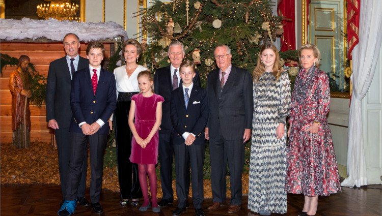 La Familia Real de Bélgica en el tradicional Concierto Navideño celebrado en el Palacio Real de Bruselas