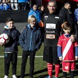 Pitingo en el Partido benéfico Artistas vs Famosos