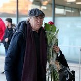 Joan Manuel Serrat en el funeral de Moncho