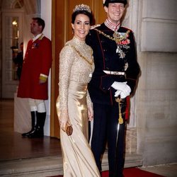 Joaquín y Marie de Dinamarca en la recepción de Año Nuevo 2019