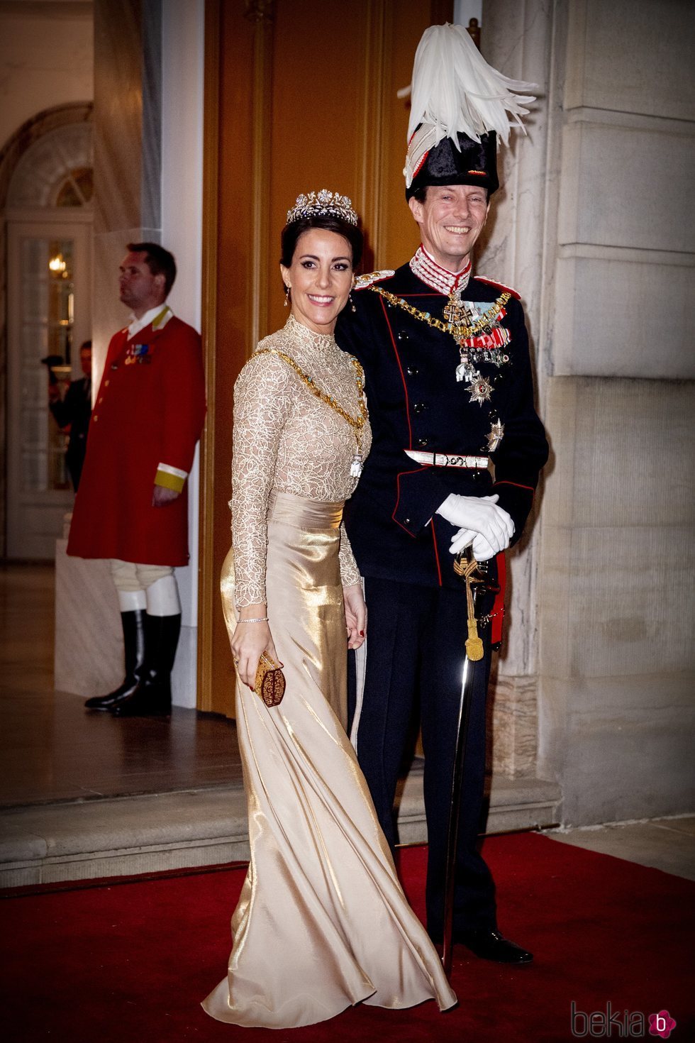 Joaquín y Marie de Dinamarca en la recepción de Año Nuevo 2019