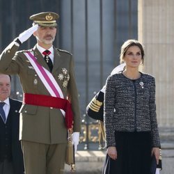 Los Reyes Felipe y Letizia presidiendo el acto de la Pascua Militar 2019