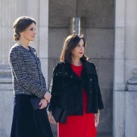 La Reina Letizia con Margarita Robles durante la Pascua Militar 2019