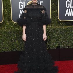 Jodie Comer en la alfombra roja de los Globos de Oro 2019