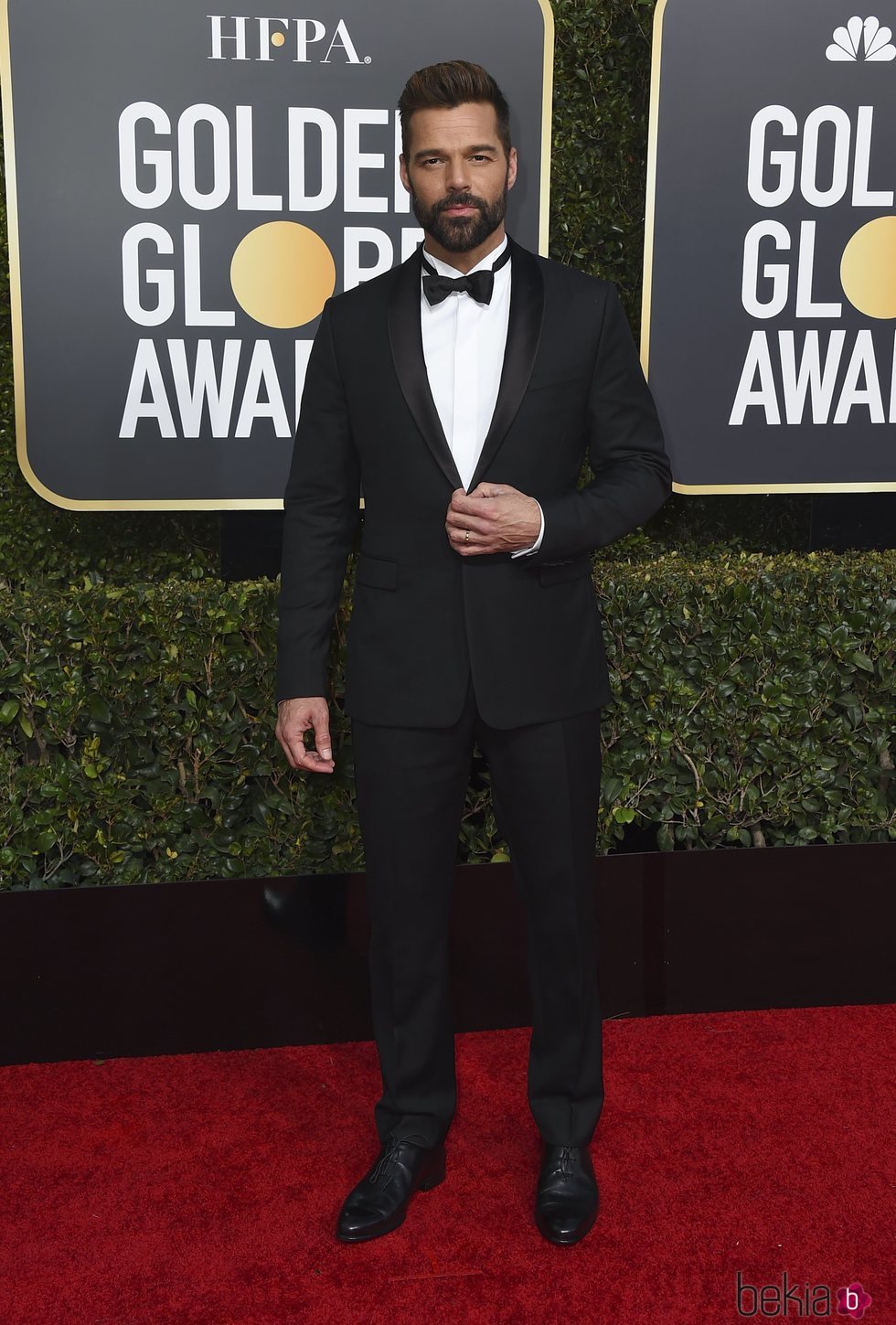 Ricky Martin en la alfombra roja de los Globos de Oro 2019