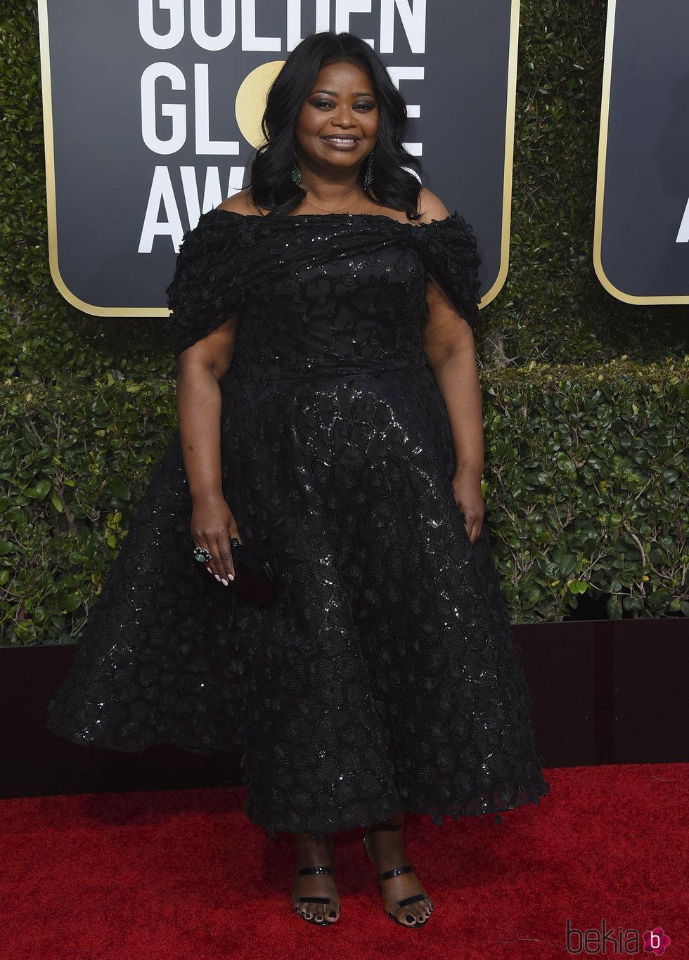 Octavia Spencer en la alfombra roja de los Globos de Oro 2019