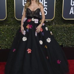 Heidi Klum en la alfombra roja de los Globos de Oro 2019