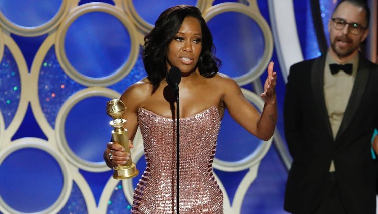 Regina King durante la gala de los Premios Globos de Oro 2019