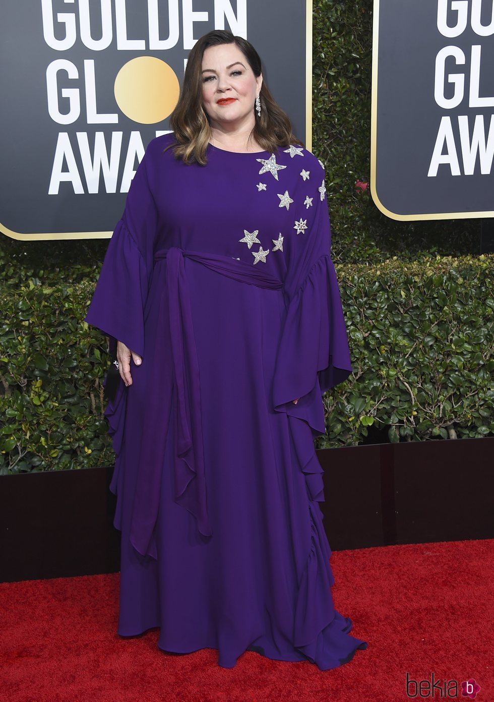 Melissa McCarthy en la alfombra roja de los Globos de Oro 2019