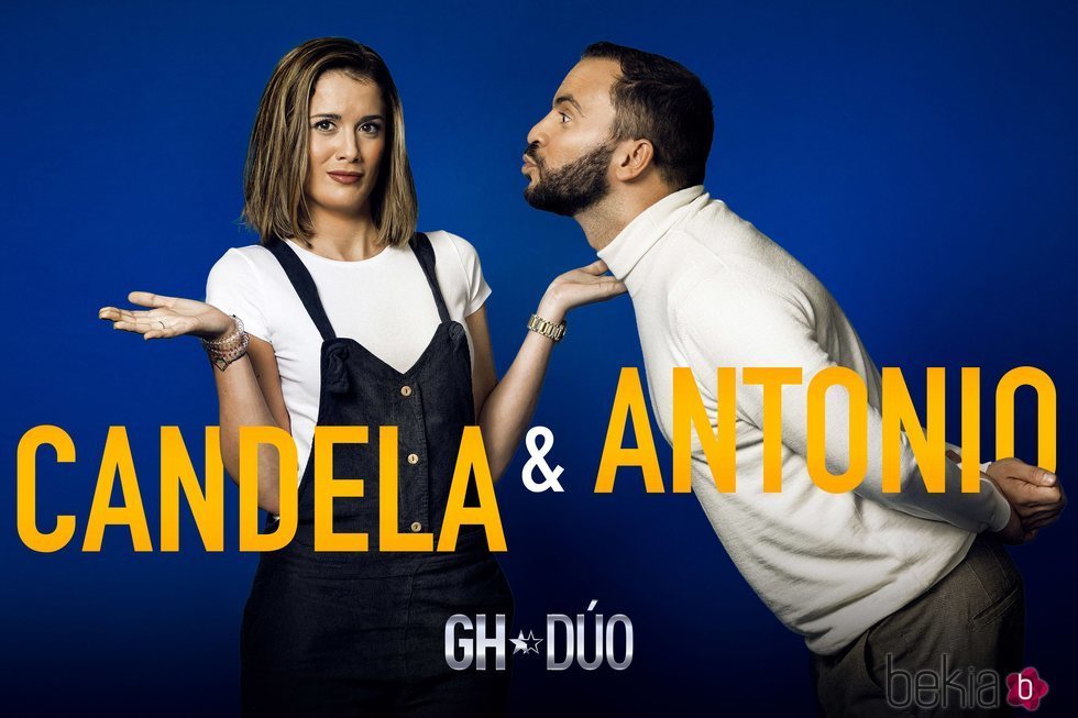 Antonio Tejado y Candela Acevedo en la fotografía promocional de 'GH Dúo'