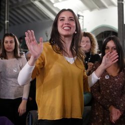 Irene Montero en un acto del Matadero de Madrid