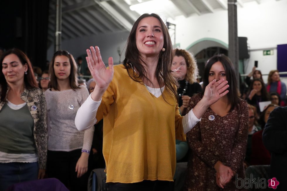 Irene Montero en un acto del Matadero de Madrid