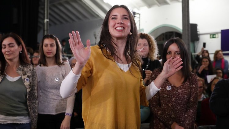 Irene Montero en un acto del Matadero de Madrid