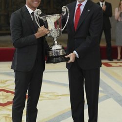 El Rey Felipe y Keylor Navas en los Premios Nacionales del Deporte 2017