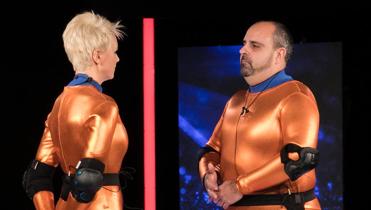 Carolina Sobe, María Jesús Ruiz y Julio Ruz en la Sala de la Verdad de 'GH Dúo' en la gala 2