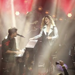 Pablo López y Miriam Rodríguez en Contigo Tour