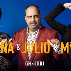 Carolina Sobe, Julio Ruz y María Jesús Ruiz en la foto promocional de 'GH DÚO'