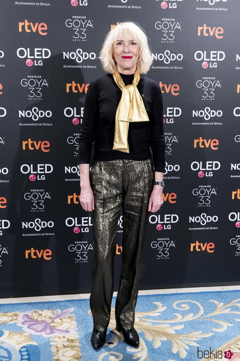 Susi Sánchez en la fiesta de nominados de los Goya 2019