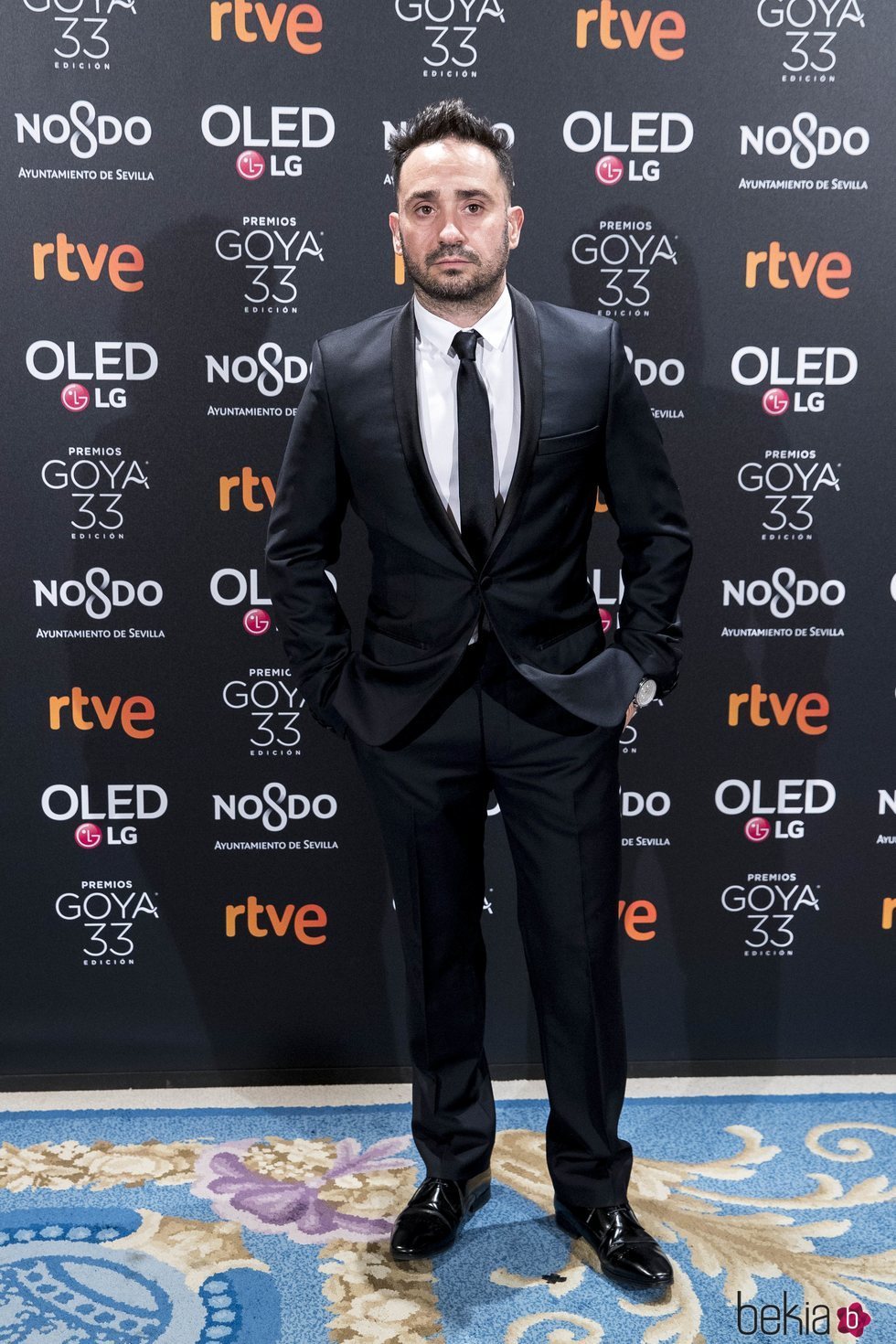 Juan Antonio Bayona en la fiesta de nominados de los Goya 2019