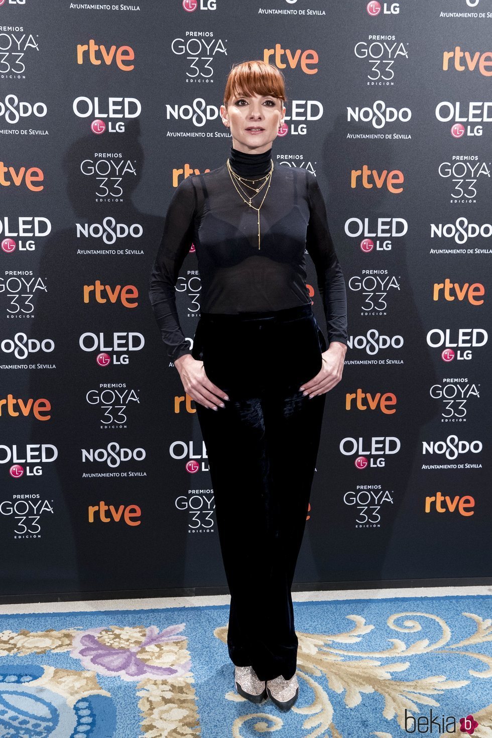 Najwa Nimri en la fiesta de nominados de los Goya 2019