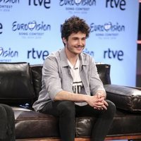 Miki en la rueda de prensa de Eurovisión 2019