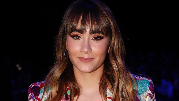 Aitana Ocaña muy guapa en el desfile de Ana Locking en la MBFW