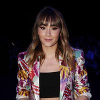 Aitana Ocaña muy guapa en el desfile de Ana Locking en la MBFW