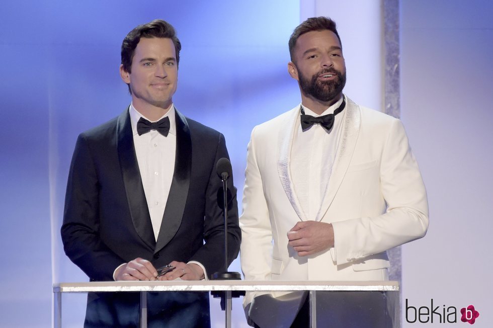 Matt Bomer y Ricky Martin durante la gala de los SAG 2019