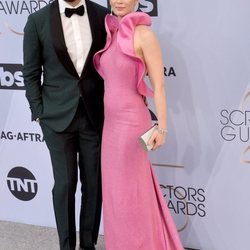 Emily Blunt y John Krasinski en el photocall de los SAG 2019