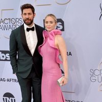 Emily Blunt y John Krasinski en el photocall de los SAG 2019