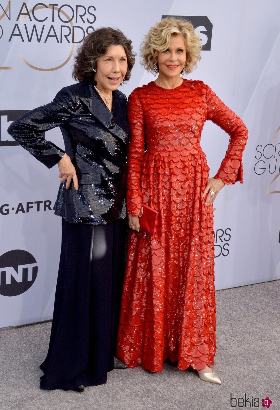 Lily Tomlin y Jane Fonda em los SAG 2019