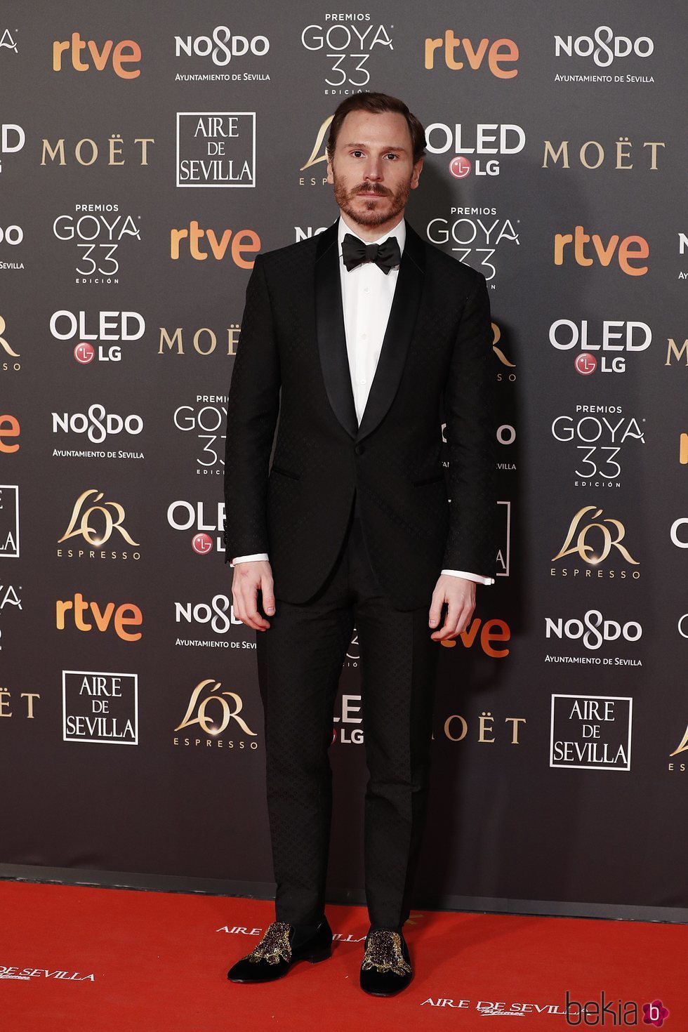 Ruben Ochandiano en la alfombra roja de los Premios Goya 2019