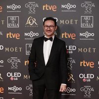 Carlos Santos en la alfombra roja de los Premios Goya 2019