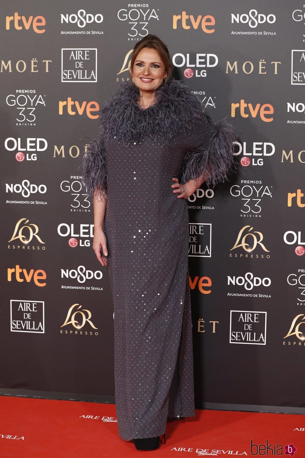 Ainhoa Arteta en la alfombra roja de los Premios Goya 2019