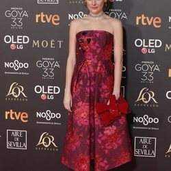 Marta Nieto en la alfombra roja de los Premios Goya 2019