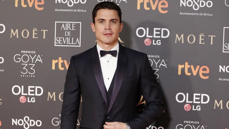 Álex González en la alfombra roja de los Premios Goya 2019