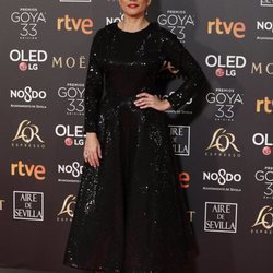 Toni Acosta en la alfombra roja de los Premios Goya 2019