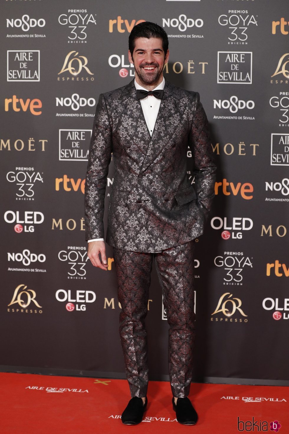 Miguel Ángel Muñoz en la alfombra roja de los Premios Goya 2019