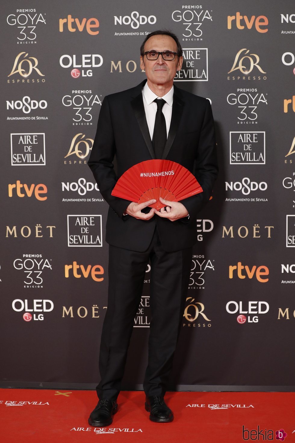 Alberto Iglesias en la alfombra roja de los Premios Goya 2019